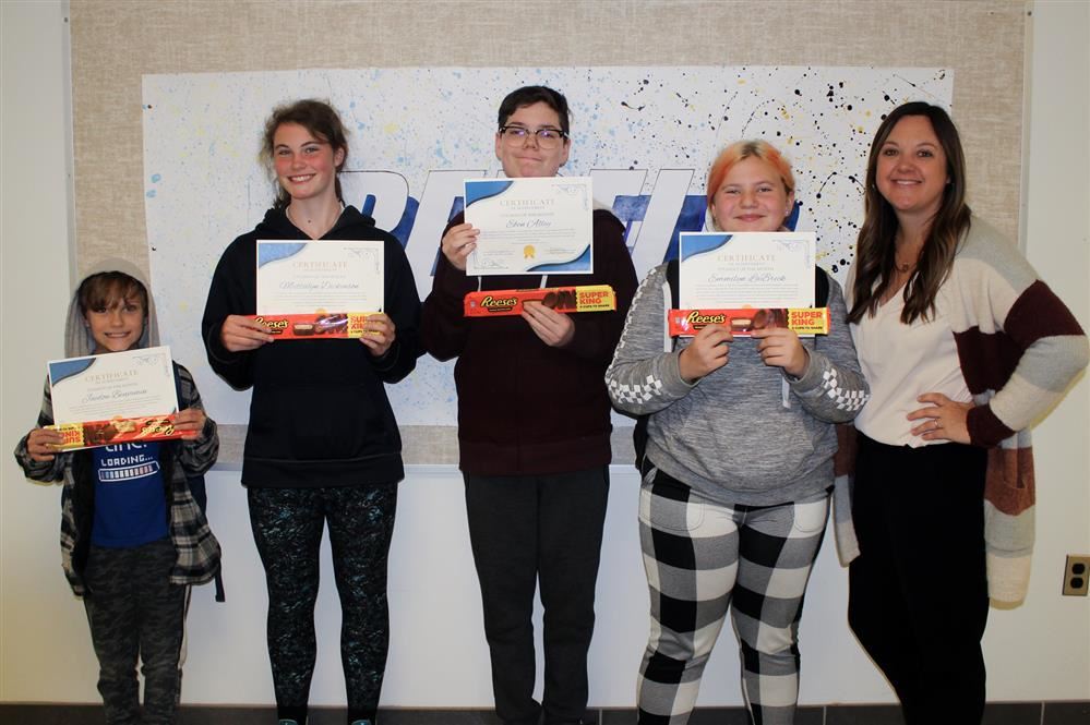  Four students receive recognition as Students of the Month
